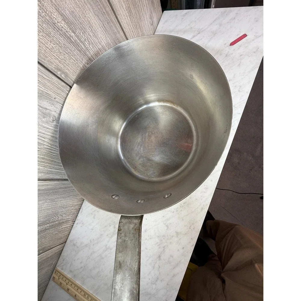 Vintage Vollrath Aluminum Tapered Saucepan Pot 7335-1 NSF Commercial Kitchen