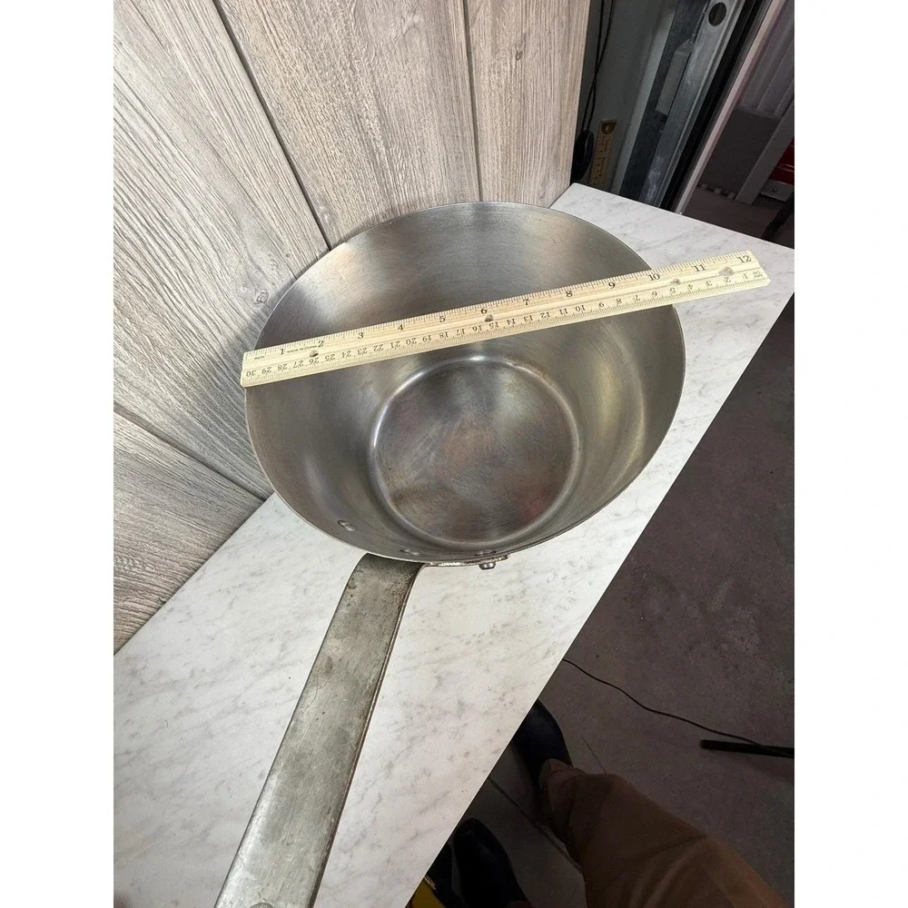 Vintage Vollrath Aluminum Tapered Saucepan Pot 7335-1 NSF Commercial Kitchen